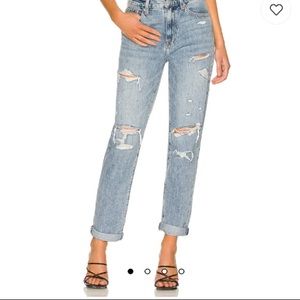 Pistola mom fit distressed denim size 29